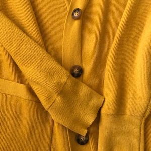 Elodie brand mustard cardigan